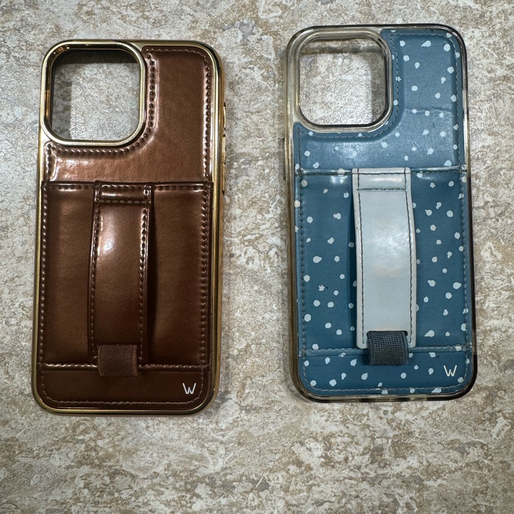 Stylish Blue and White Polka Dot Phone Case
